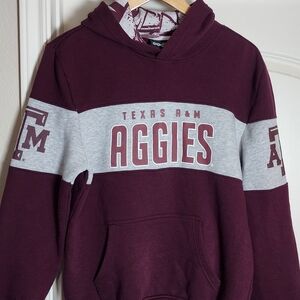 Texas A&M Maroon and Gray Hoodie Large